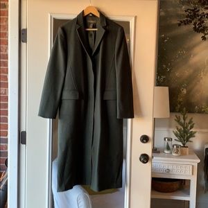 Banana Republic Hunter Green Wool Coat